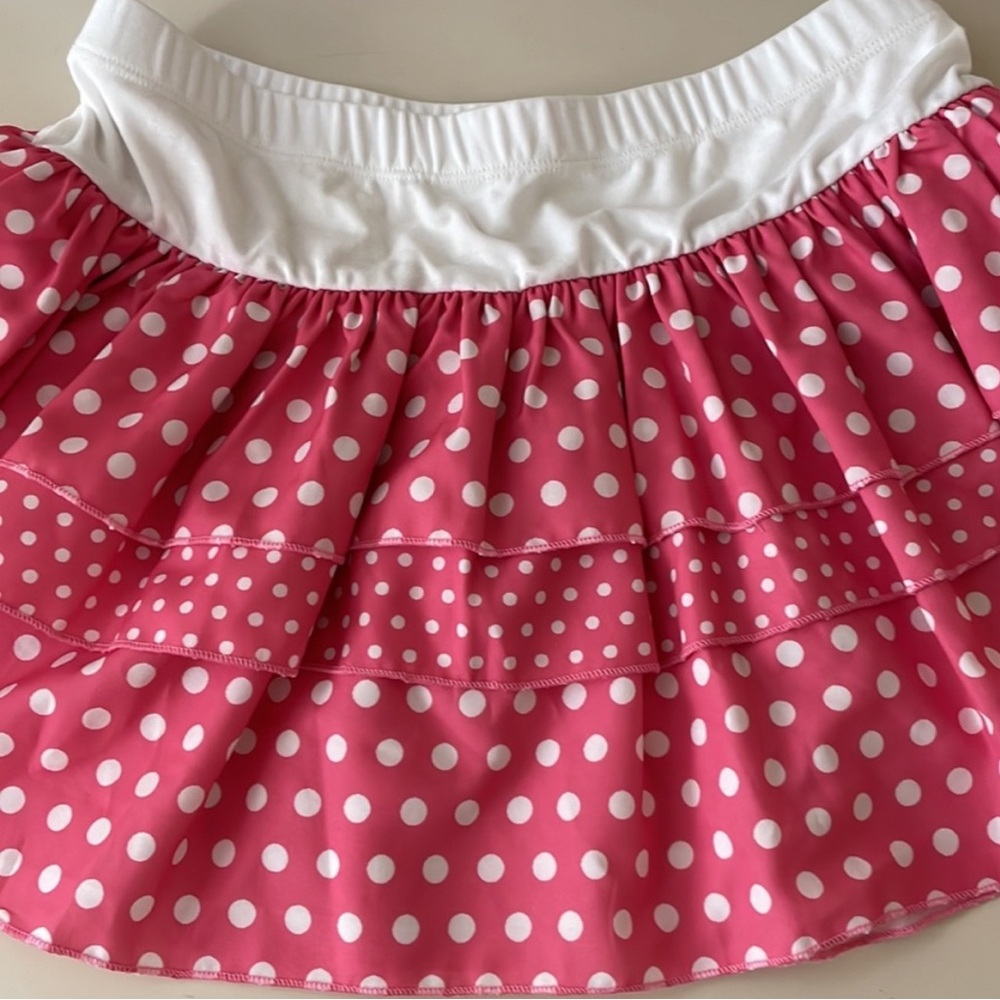 Edikted Pink Polka Dot Ruffle Skirt - Picture 4 of 5